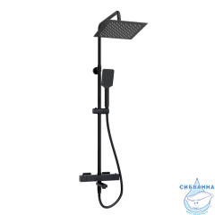 Душевая система Wasserkraft 250 1 режим A299.255.130.BM Thermo (черный матовый)