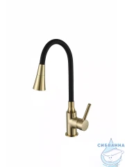 Смеситель кухни Frap F4044-3 (сатин золотой)