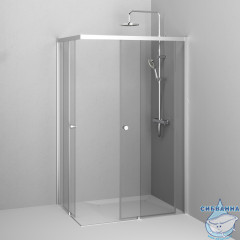 Душевое ограждение AM.PM X-Joy 120х90 W94G-403-12090-MТ профиль хром, стекло прозрачное (без поддона)