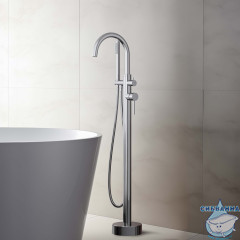 Смеситель для ванны напольный Aquatek Европа AQ1345CR (хром)
