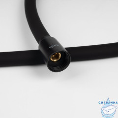 Шланг для душа, черный матовый, силиконовый, 1,5м, Optima Home, IDDIS, OPH15BLi19