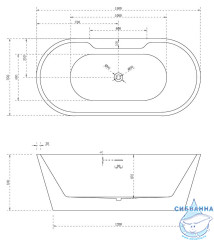 Акриловая ванна ABBER 150x70 AB9299-1.5