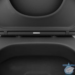 Унитаз подвесной безободковый Damixa Sirius с сиденьем Soft Close (микролифт) DX86C1700MBSC