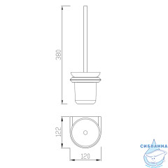 Ершик для унитаза ABBER Nord AA1532B