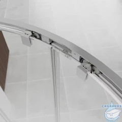 Душевое ограждение Veconi Эво 120x90 профиль хром, стекло прозрачное E2-CH-12090-01-C9 (без поддона)