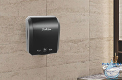 Автоматический диспенсер SantiLine SL-8011 для бумажных полотенец в рулонах (черный матовый)