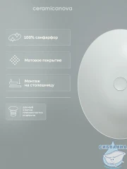  Раковина на столешницу 52 см Ceramicanova Element CN6017MW (белый матовый)