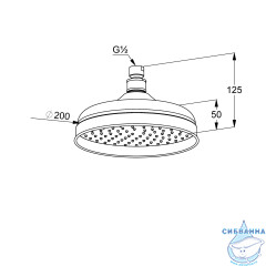 Верхний душ Kludi Adlon 2751005
