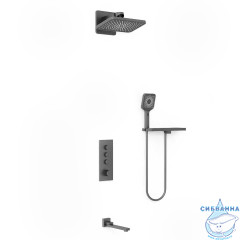 Душевая система Vincea Inspire 320 1 режим VSFW-433TI4RGM (вороненая сталь)