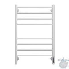 Полотенцесушитель электрический Terminus Аврора П8 50х80 белый матовый (с возможностью скрытого подключения, подключение справа)