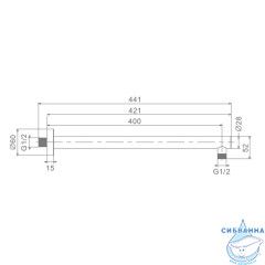 Держатель верхнего душа Raglo R470.31 (хром)