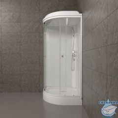 Душевая кабина Тритон Ультра 90x90 профиль белый, стекло прозрачное Щ0000061843