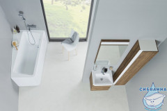 Акриловая ванна Ravak 10° 160x95 L с ножками