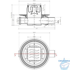 Дренажный трап для душа Pestan Confluo Standard 13000068
