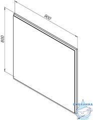 Зеркало Aquanet Nova Lite 90 249516 дуб рустикальный