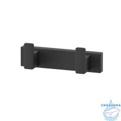 Крючок двойной WHITECROSS Cubo CU2412BL (черный мат)