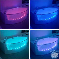 Акриловая ванна Gemy G9079 200х105 с гидромассажем