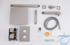 Душевая система Abber Daheim 250 1 режим AF8250SP (сатин)