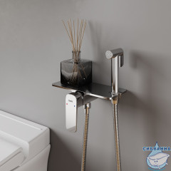 Смеситель Iddis Axes AXESBSHi08 с гигиеническим душем (хром)