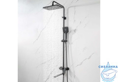 Душевая система Aquatek Ника 300 AQ2840MB (черный матовый)