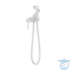 Встраиваемый смеситель с гигиеническим душем, белый матовый, Tidy, Milardo, 001WTR0M08