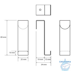 Крючок Bemeta White 101106154