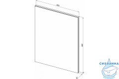 Зеркало Aquanet Гласс 60 274025 с LED подсветкой