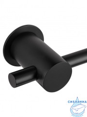 Полотенцесушитель электрический  Wonzon&Woghand Baden 56х79 WW-AL366-MB (с возможностью скрытого подключения, подключение универсальное) (черный матовый)