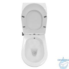 Унитаз напольный Azario Brusco AZ-1085B с бачком и сиденьем Soft Close (микролифт)