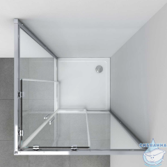 Душевое ограждение Vincea Soft 100x100 профиль хром, стекло прозрачное VSS-3SO100CL