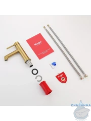 Смеситель для раковины Raglo R20.10.03 (сатин золотой)