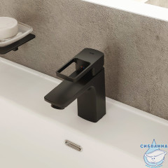 Смеситель для раковины Iddis Bild BILBL00i01 (без донного клапана) (черный матовый)