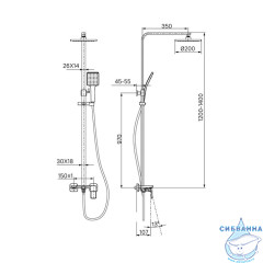 Смеситель с верхним душем, Bild, IDDIS, BILSB1Fi06