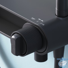 Душевая система Am.Pm X-Joy 220 1 режим F0785A722 (черный матовый)