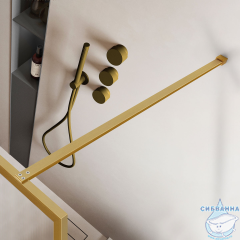 Walk-in Vincea Walk-In HP Art 100 см VSW-1HP100FLBG (брашированное золото)