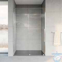 Дверь в нишу Vincea Arno 120 профиль хром, стекло прозрачное VPS-1A120CL