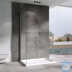 Боковая стенка ABBER Zart S101 профиль хром, стекло прозрачное