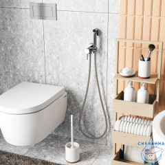 Встраиваемый смеситель с гигиеническим душем Wasserkraft A70138  (хром)