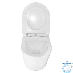 Унитаз подвесной безободковый Azario Терамо AZ-0053 SP (с сиденьем Soft Close (микролифт) )
