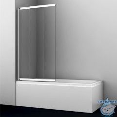 Шторка для ванны Wasserkraft 41S02-100 WasserSchutz 100x140 профиль хром, стекло прозрачное