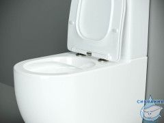 Унитаз напольный Ceramicanova Metropol Rimless CN4001 бачком и сиденьем Soft Close (микролифт)