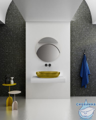 Раковина на столешницу 60 см ABBER Kristall AT2801Vesuvian