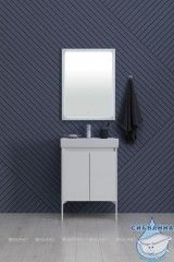 Тумба Aquanet Nova Lite 60 (2 дв.) с раковиной Латина 60 белый глянец