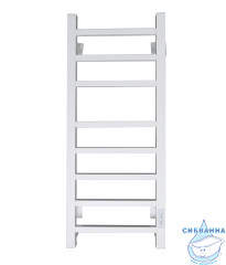 Полотенцесушитель электрический Санприз Квадро П8 30х80 (белый матовый) (подключение универсальное)