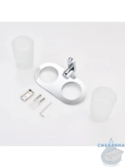 Стакан Raglo R300.08 (хром/белый)