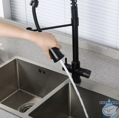 Смеситель для кухни Gappo G4398-66 (черный матовый)