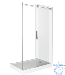 Дверь в нишу Bas Galaxy WTW-120-C-CH профиль хром, стекло прозрачное