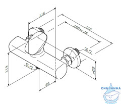 Cмеситель для душа AM.PM Spirit V2.0 F70A20000 (хром)