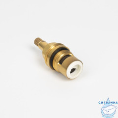 Кран-букса для смесителя, керамика, 90°, 20 зубцов, G1/2", М24, h=52 мм, IDDIS, 998CR521SM-1