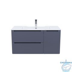 Тумба с умывальником Iddis Edifice 100 см темно-серый EDI10D0i95